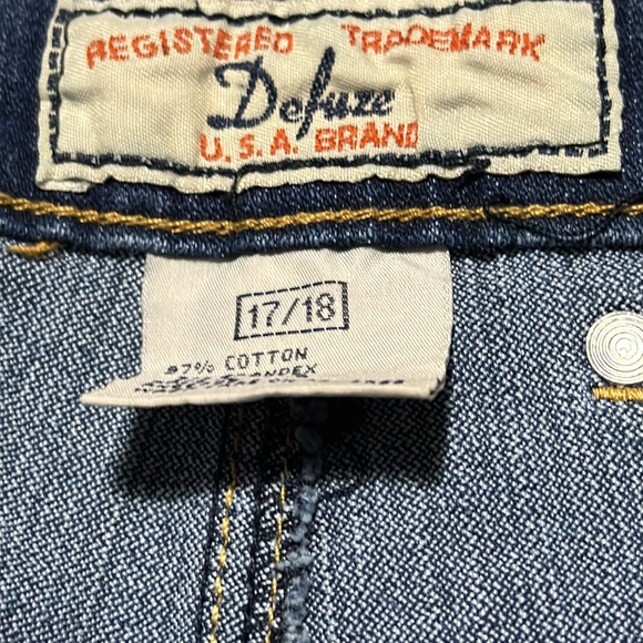 Defuse Blue Denim Skirt Size 17/18 - Picture 2 of 5